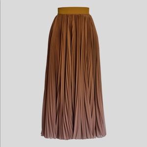 Dolce & Gabbana Pleated Ombré Skirt, Size 38